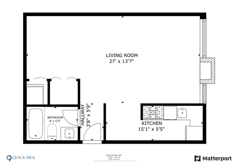 a floor plan of a bedroom floor plan with a bathroom and a living room